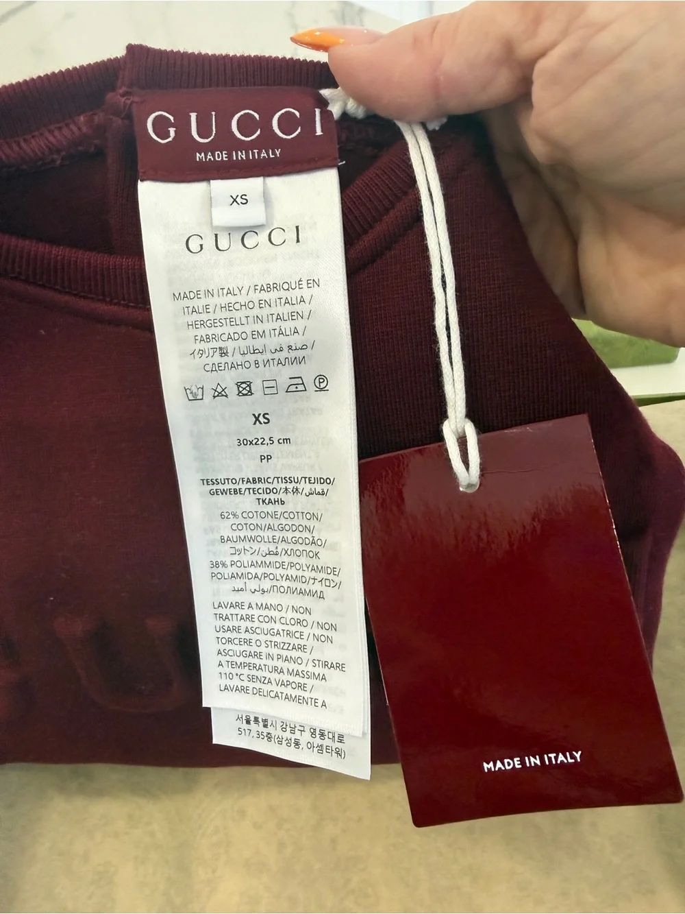 Gucci Embossed Logo Cotton Dog Sweatshirt